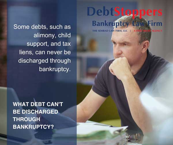 Debts That Can Never Be Discharged Through Bankruptcy